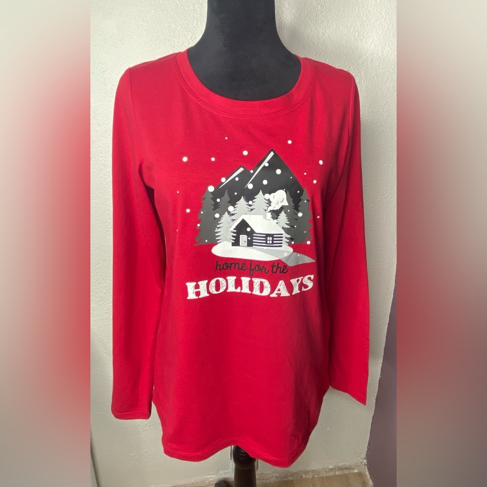 Pajamas Red Holiday Long Sleeve Women’s Sm